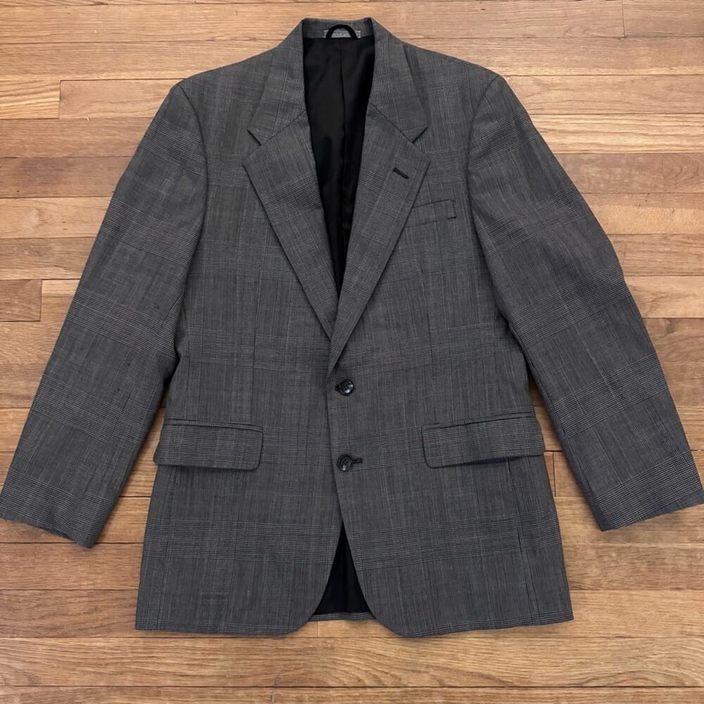 Marc Jeffries Men's Silver Collection Plaid Blazer - Size 38R
b90
